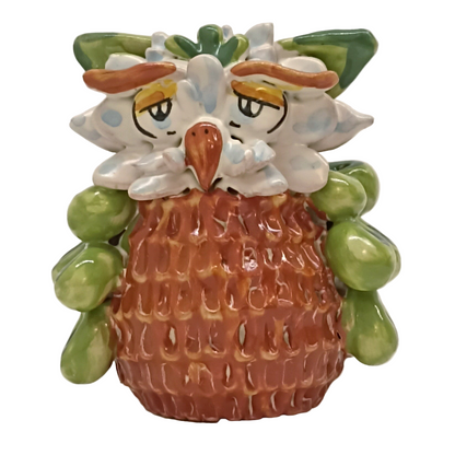 gufo in ceramica thun