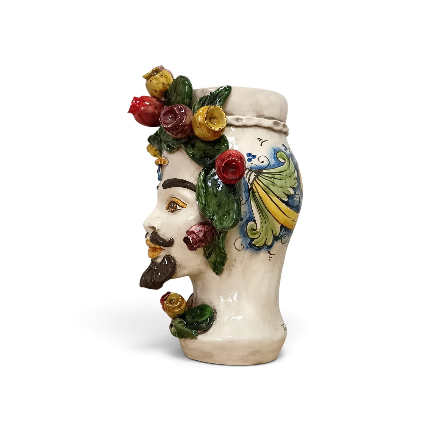 head italian pottery