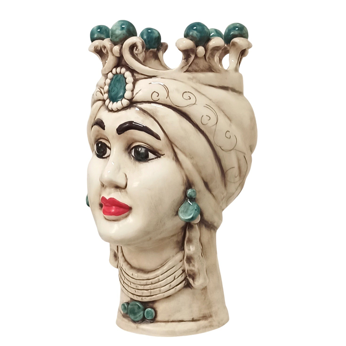 Sicilian Ceramic Vase  Caltagirone