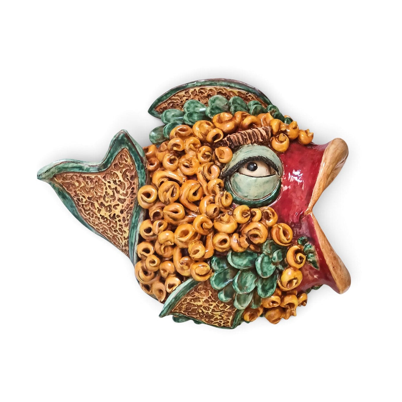ceramic fish in sicilian majolica