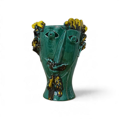handmade sicilian majolica moor's heads