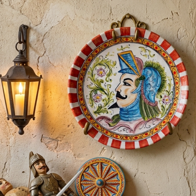 majolica plate from caltagirone