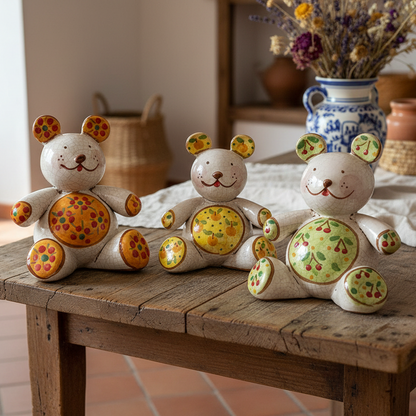 teddy in sicilian ceramic