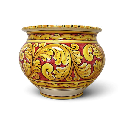sicilian majolica vase made in italy
