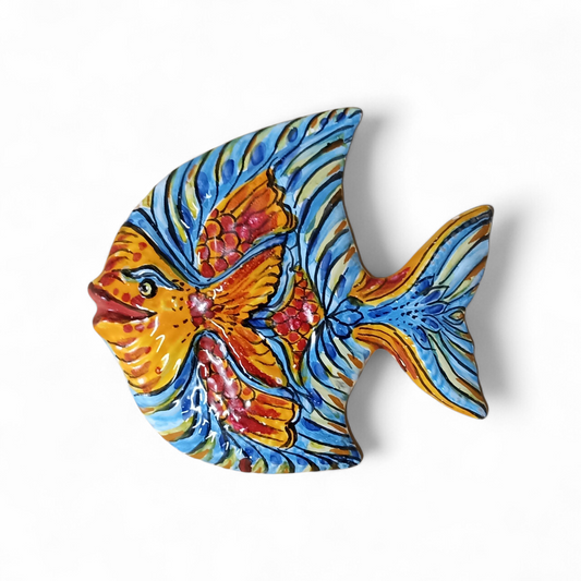 pesce in maiolica siciliana da appendere