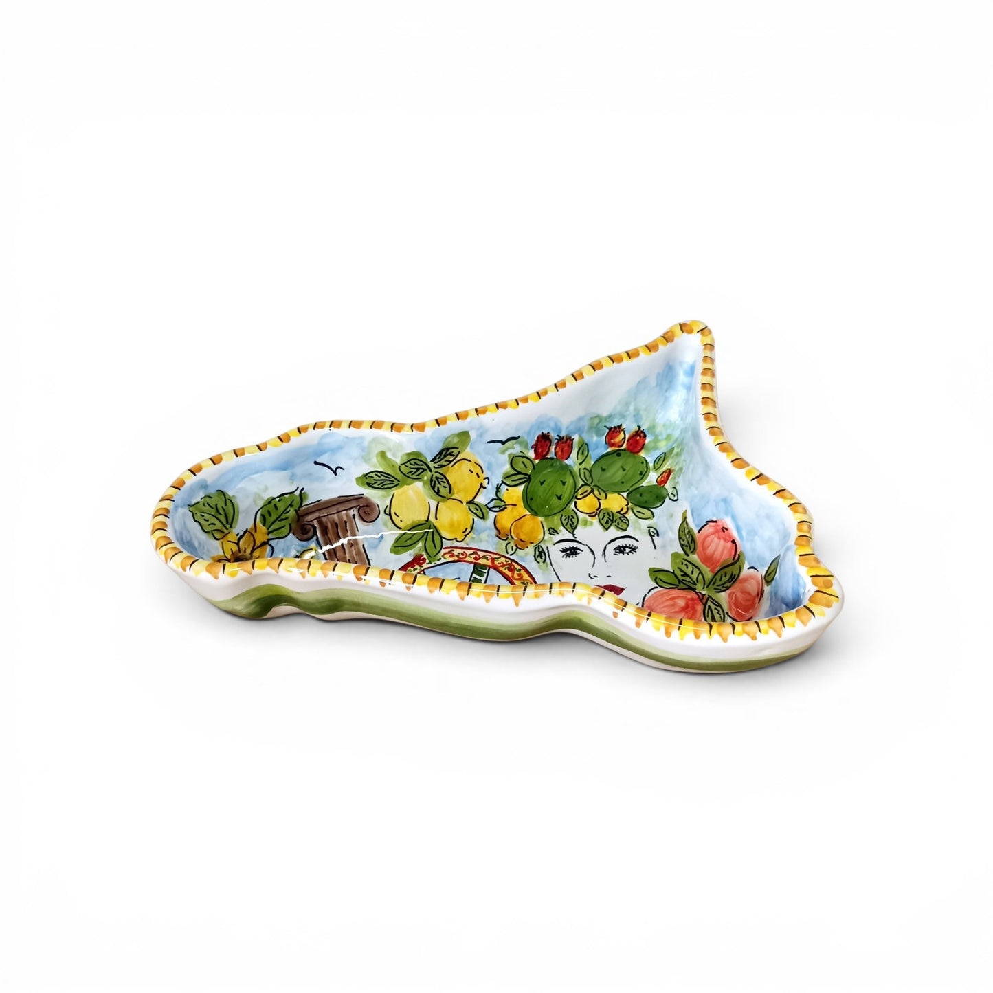 svuotatasche siciliano in ceramica
