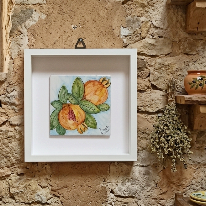 painting with Sicilian ceramics