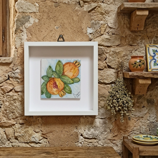 painting with Sicilian ceramics