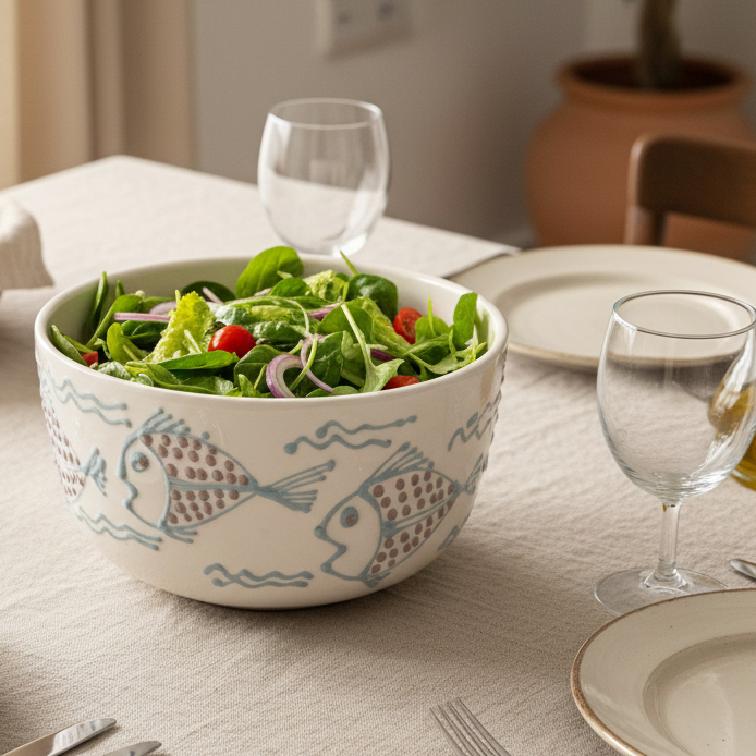 insalatiera in ceramica per la tavola