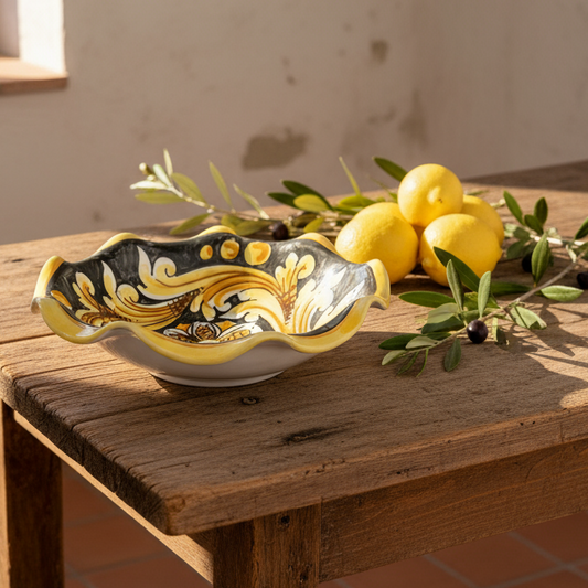 ciotola decorata maiolica siciliana