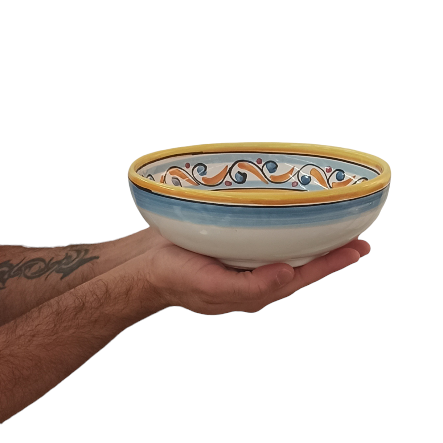 ceramica fatta a mano a Caltagirone, insalatiera