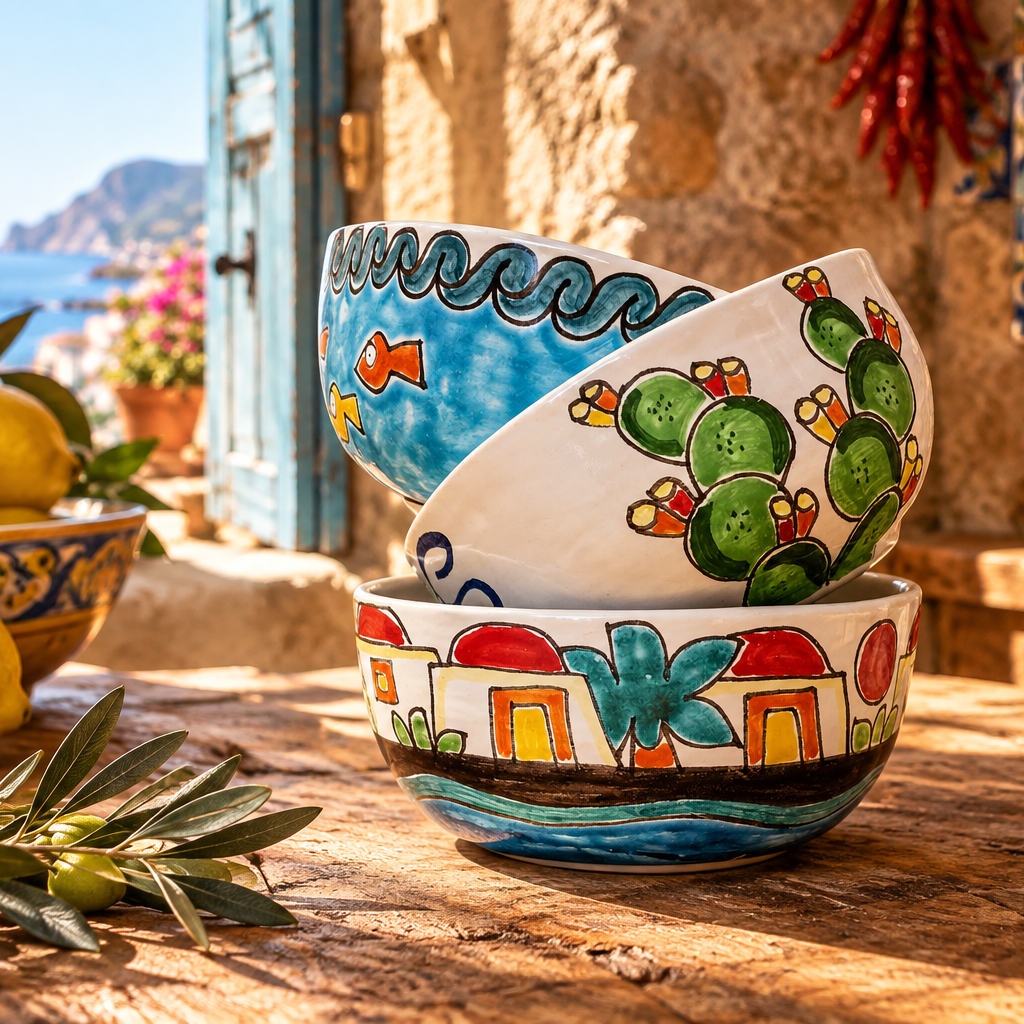 insalatiere per la tavola in ceramica