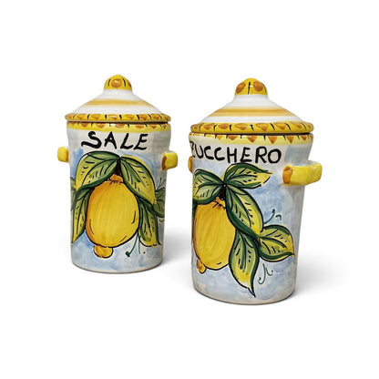 barattoli per la cucina in ceramica siciliana