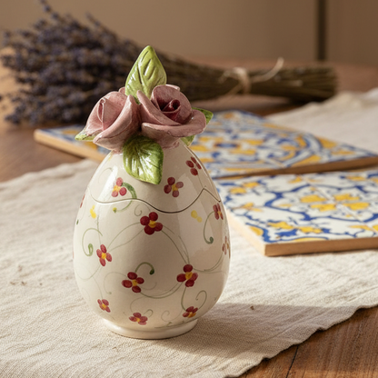 jewelery box in sicilian ceramic