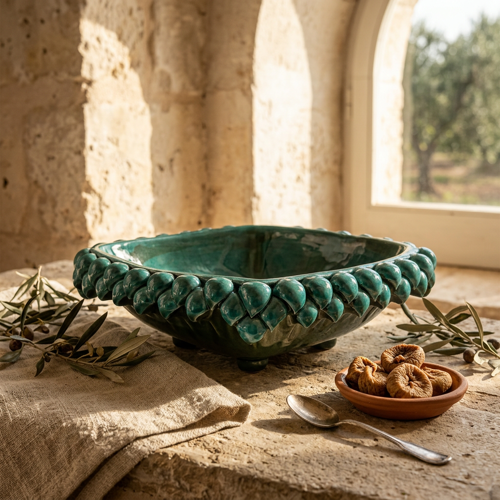 Svuotatasche Pigna Siciliana in Ceramica Siciliana 22cm