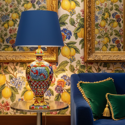 lume in ceramica decoro sicilia