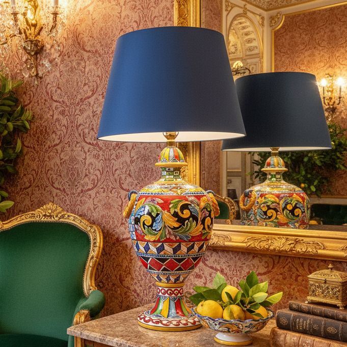 lume decorato siciliano esclusivo