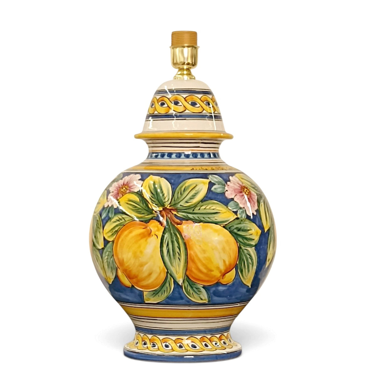 lampada artigianale in ceramica siciliana