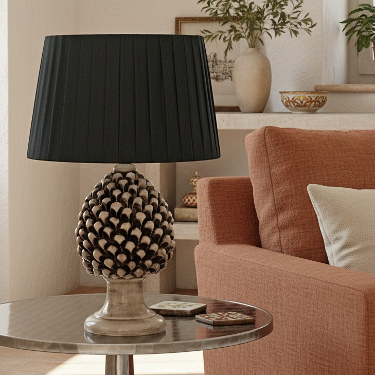 lume da tavolo in ceramica