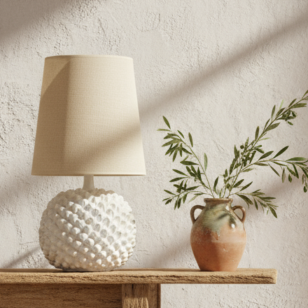 lume da scrivania in ceramica vbianca