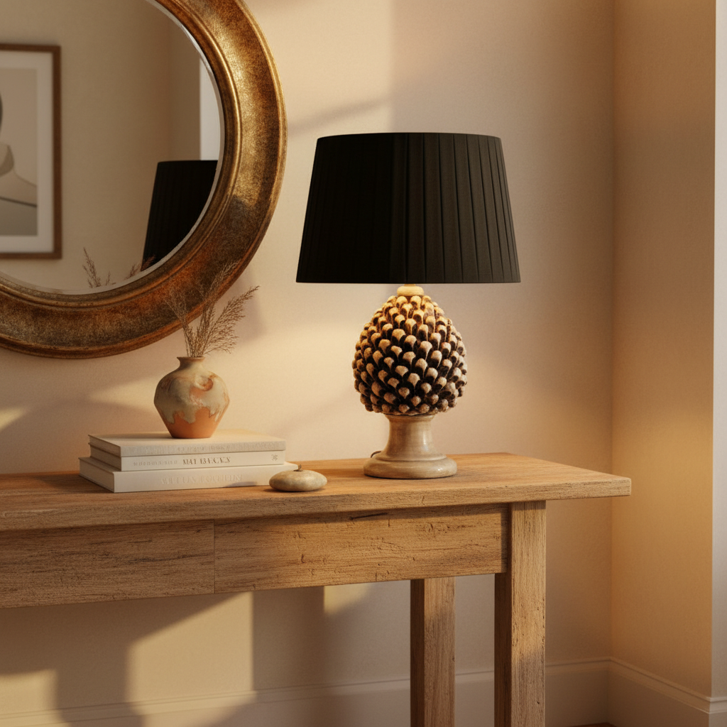 lume pigna maiolica siciliana 