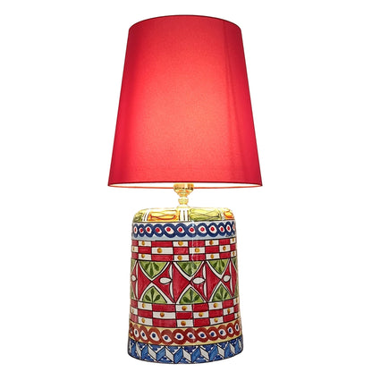 lampada da scrivania in maiolica di sicilia