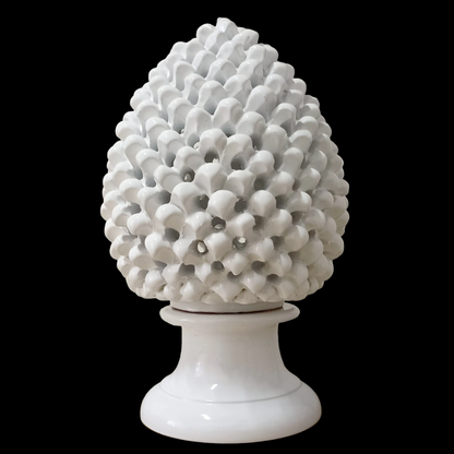 lampada di ceramica a forma di pigna