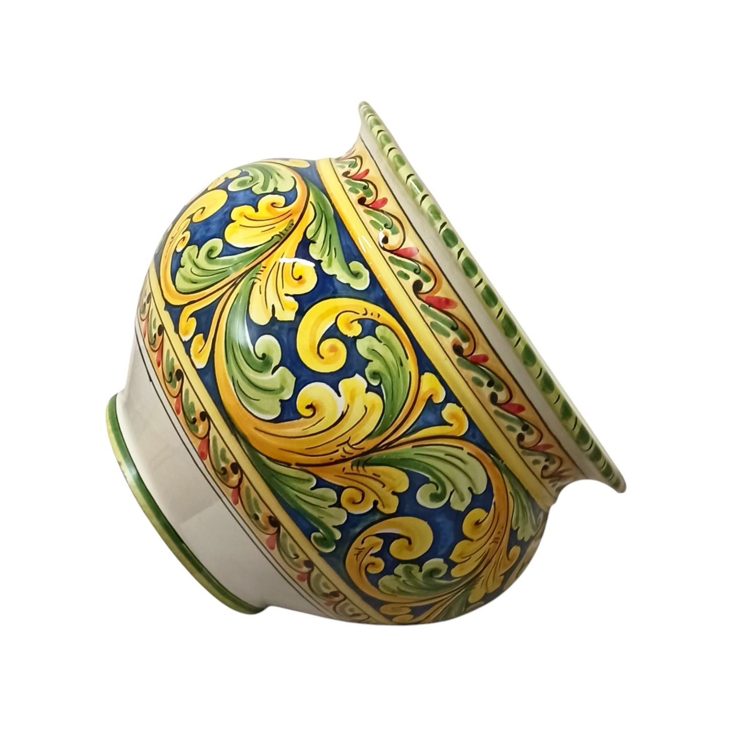 porta vaso in maiolica siciliana