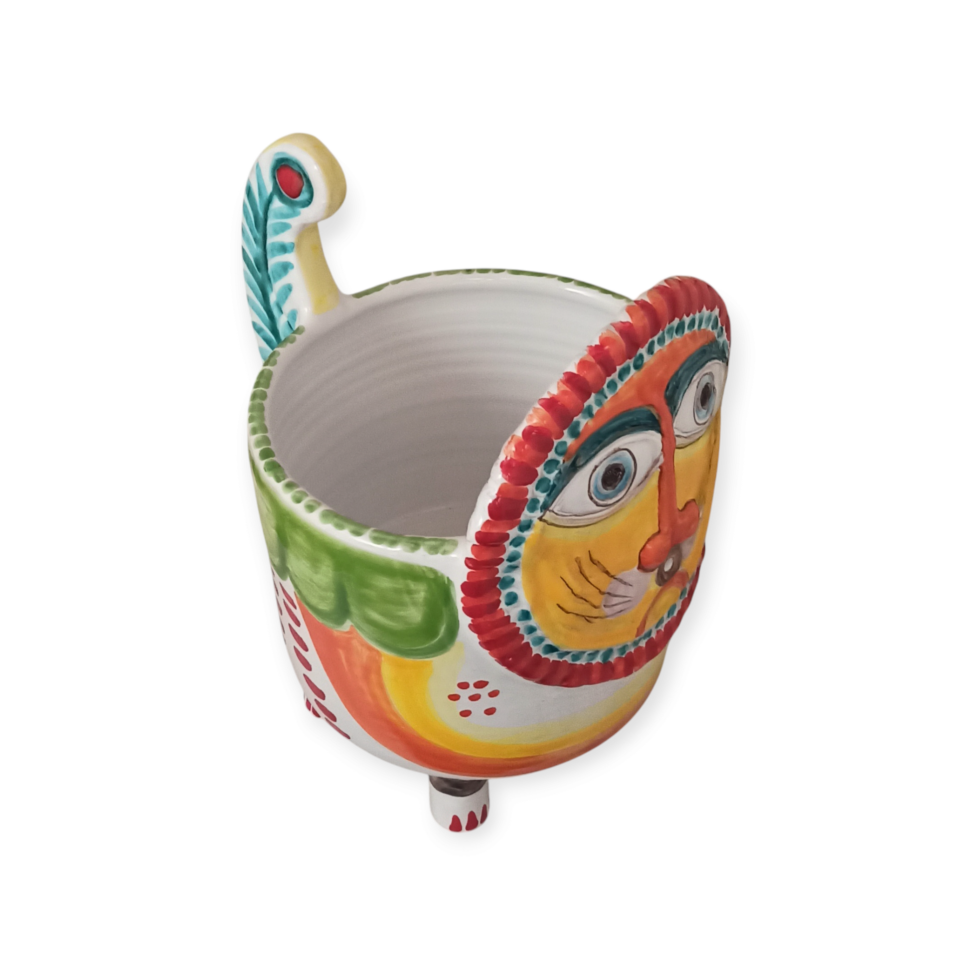 vaso siciliano in ceramica colorato