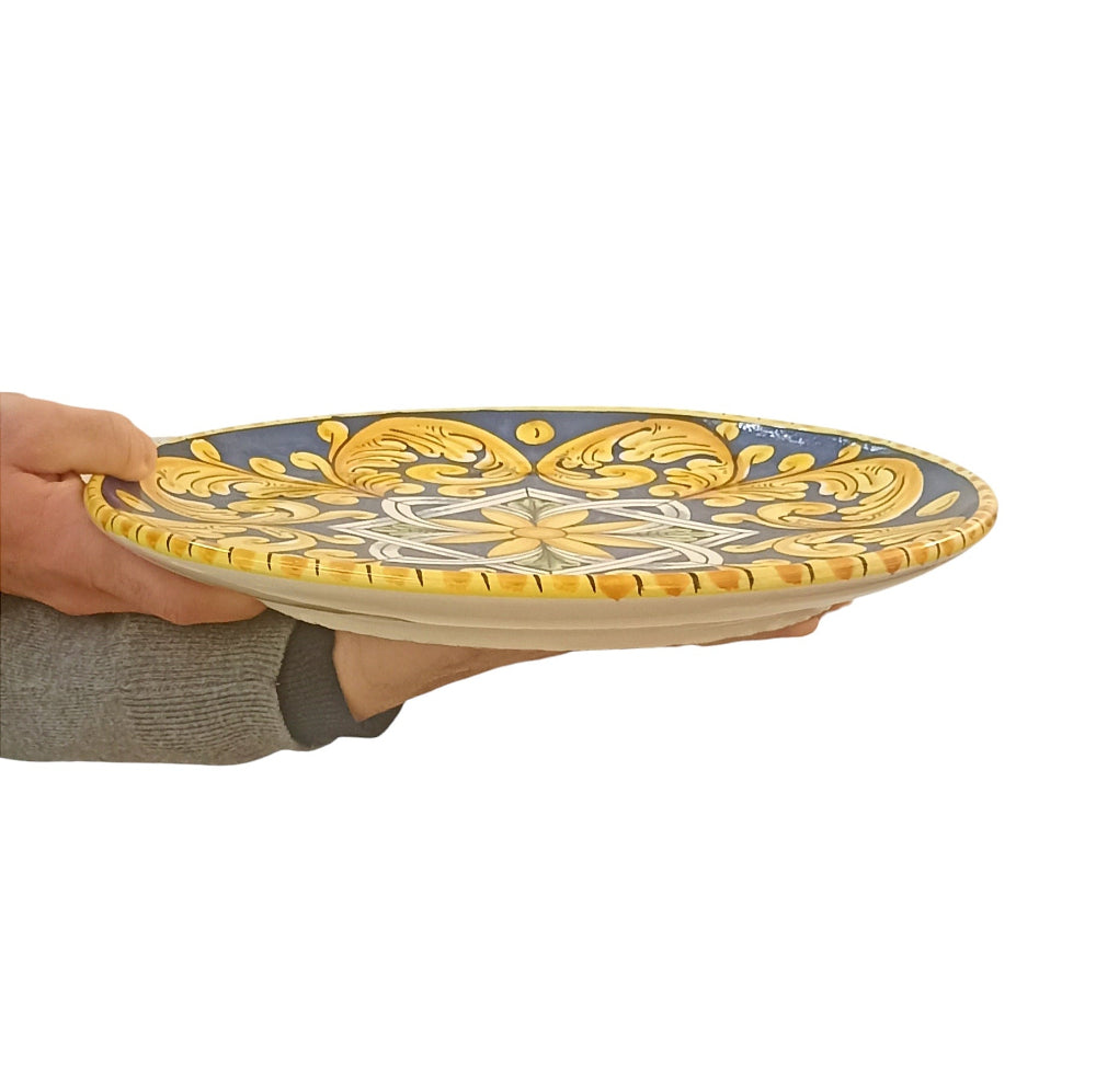 servizio piatti ceramica Caltagirone