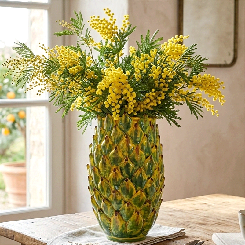 majolica flower holder