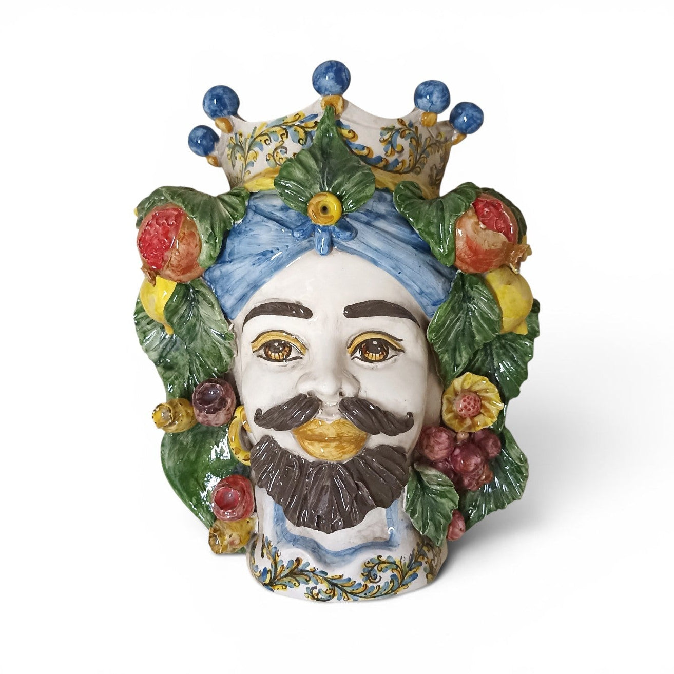 maschera di caltagirone da parete