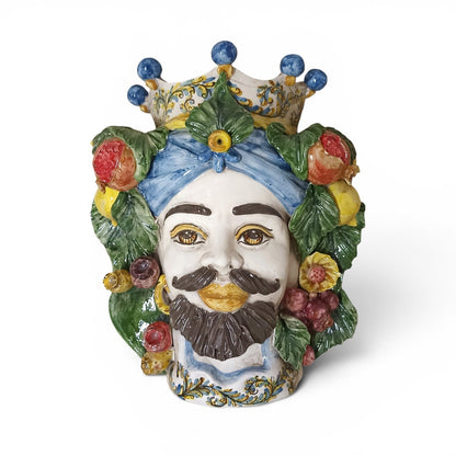 maschera di caltagirone da parete