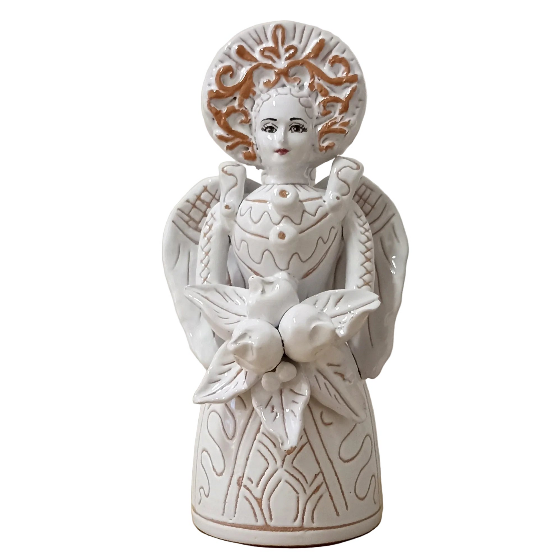 matrangela in maiolica bianca siciliana