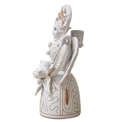 matrangela in maiolica siciliana bianca