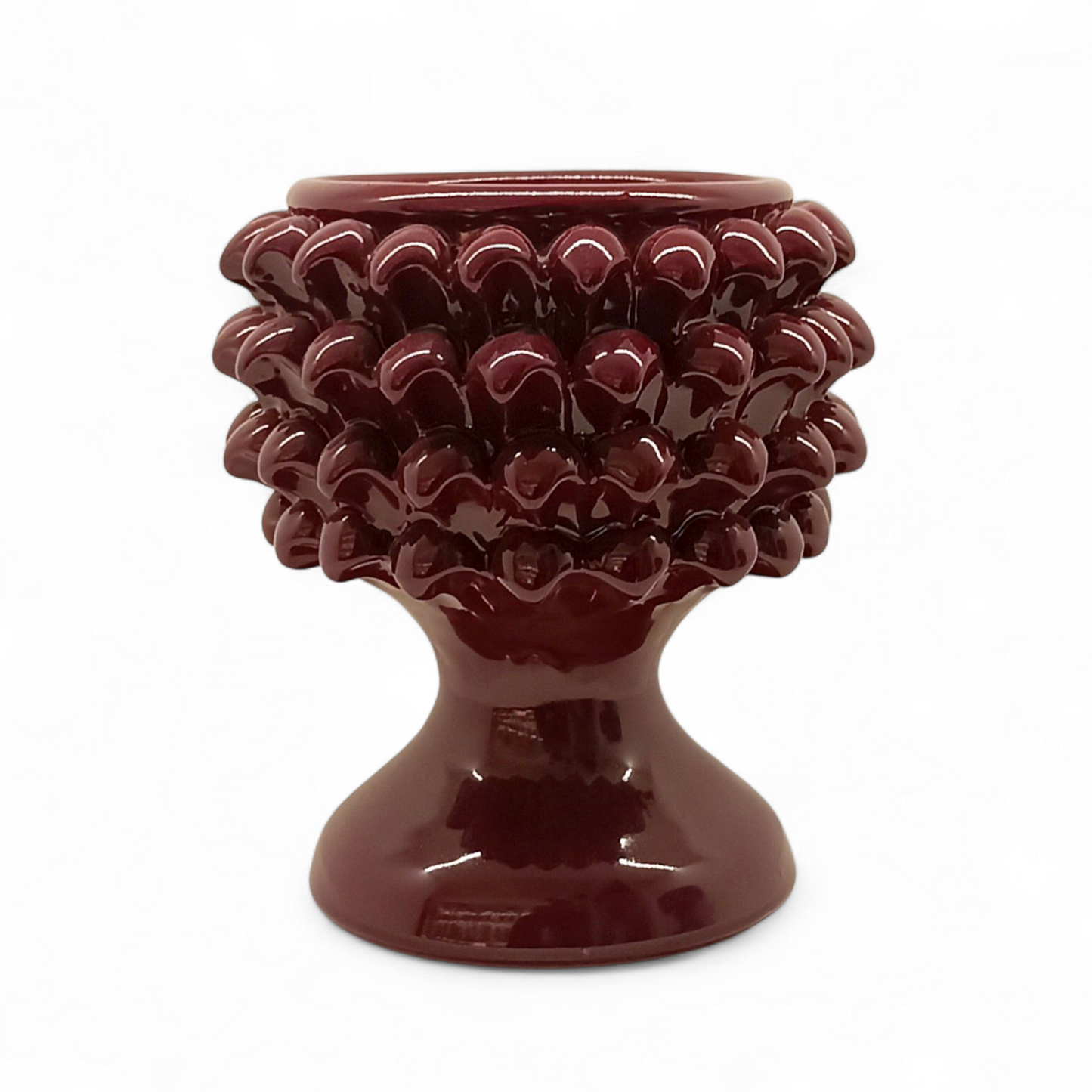 porta piante in maiolica di caltagirone