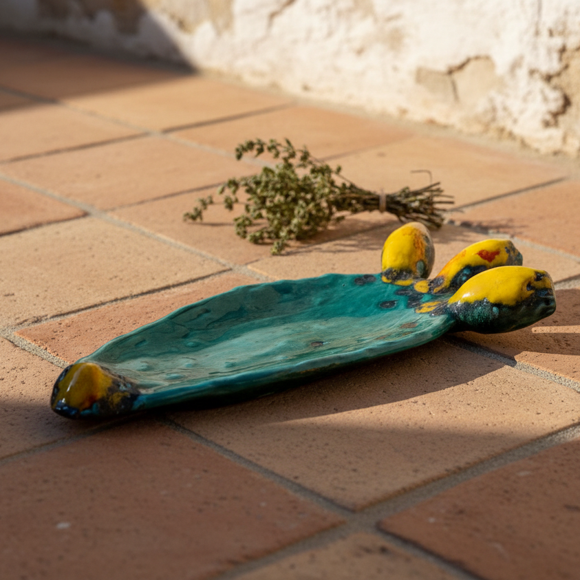 original empty pockets in sicilian ceramic