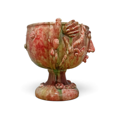original plant holder in sicilian majolica