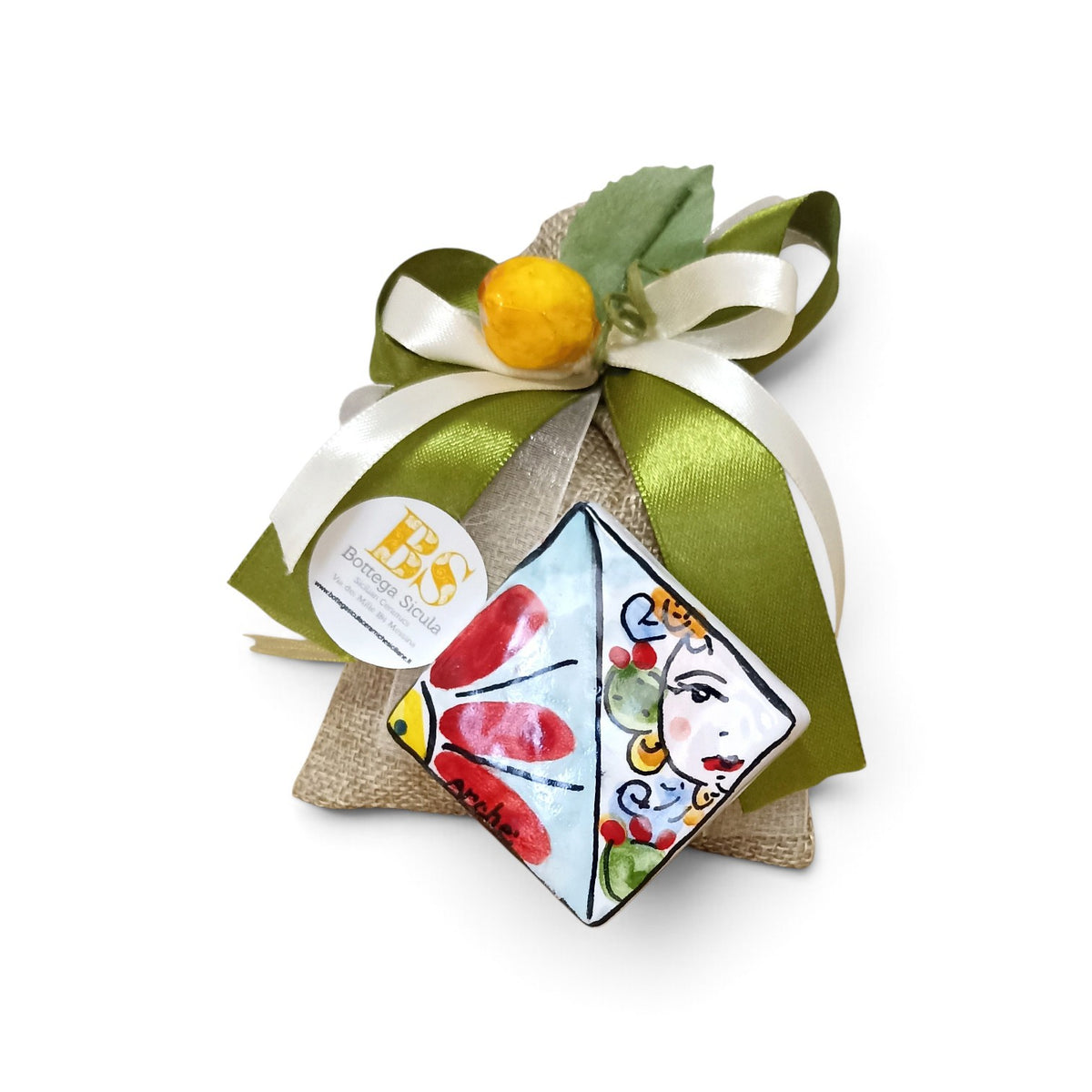 tiles for party favor in sicilian ceramic