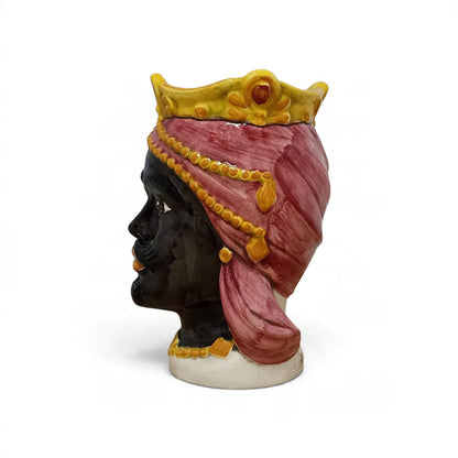 moorish head in sicilian ceramic