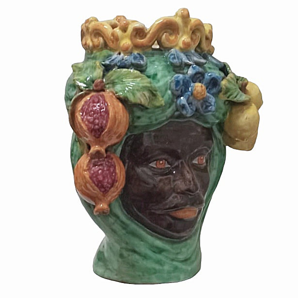 Teste di Moro in ceramica di Caltagirone