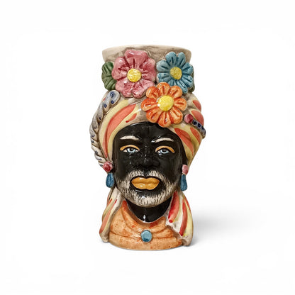vaso testa di moro caltagirone