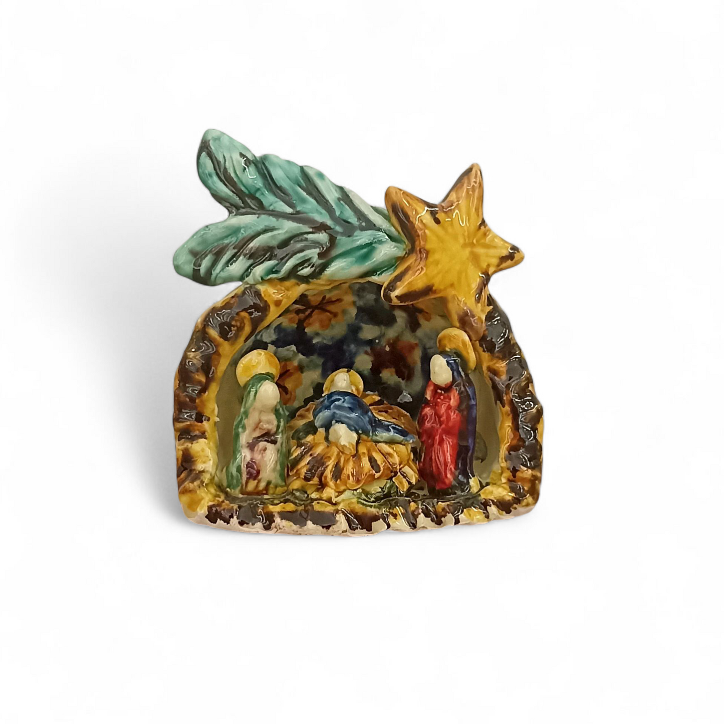 presepe artigianale in maiolica