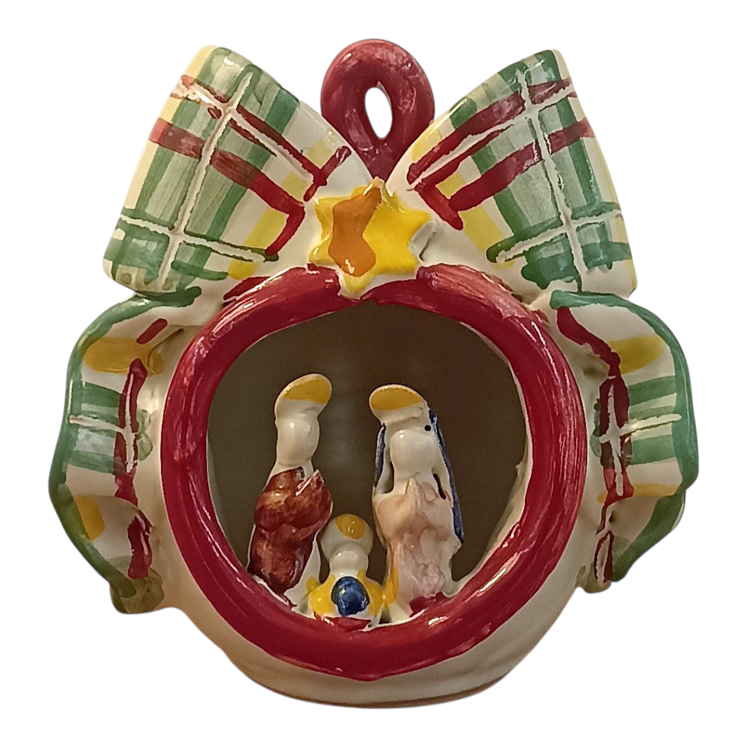 presepe in maiolica siciliana