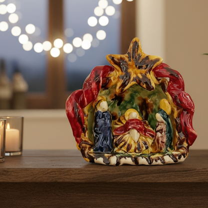 natività fatta a mano a caltagirone