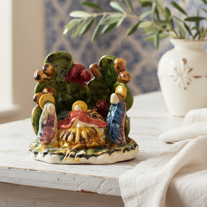 natività in ceramica siciliana 