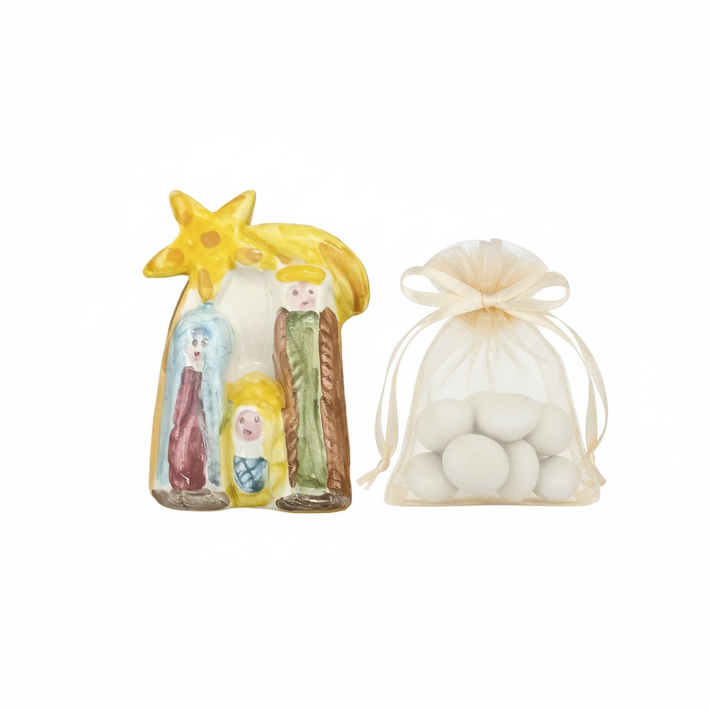 Magneti Christmas in Ceramica Artigianale di Caltagirone - decori assortiti