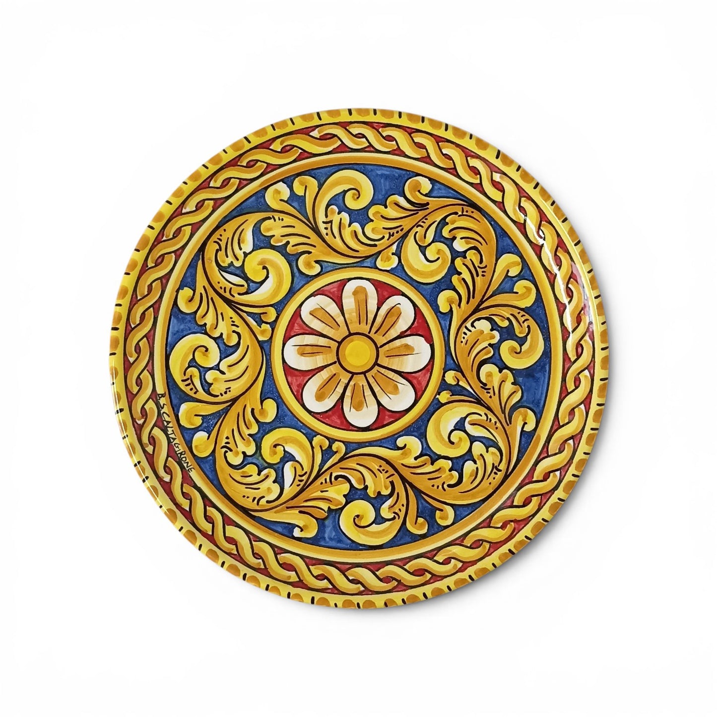 piatto siciliano decorato 