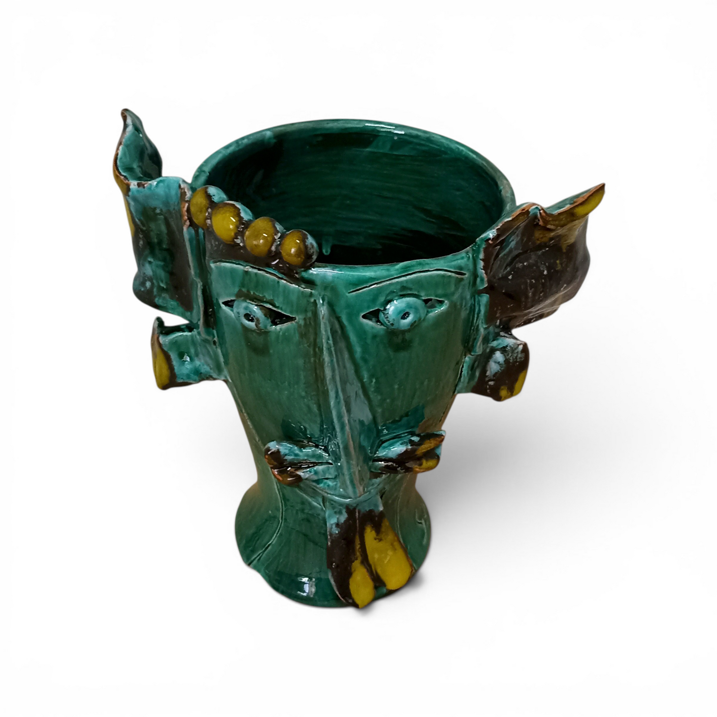 modern ceramic head from caltagirone
