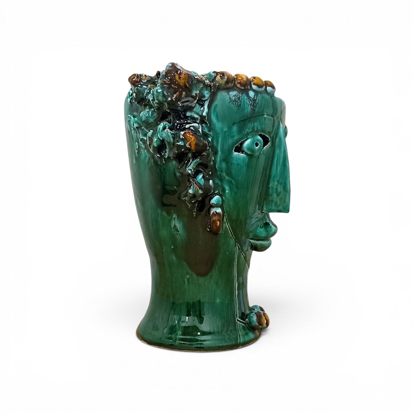 modern sicilian ceramic moors head